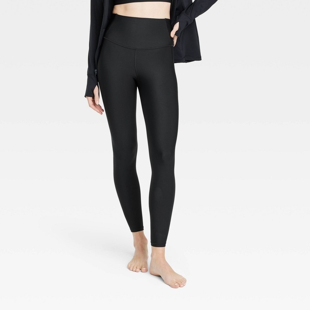 l In Motion NWT High-Rise 7/8 Leggings Women's Large Black